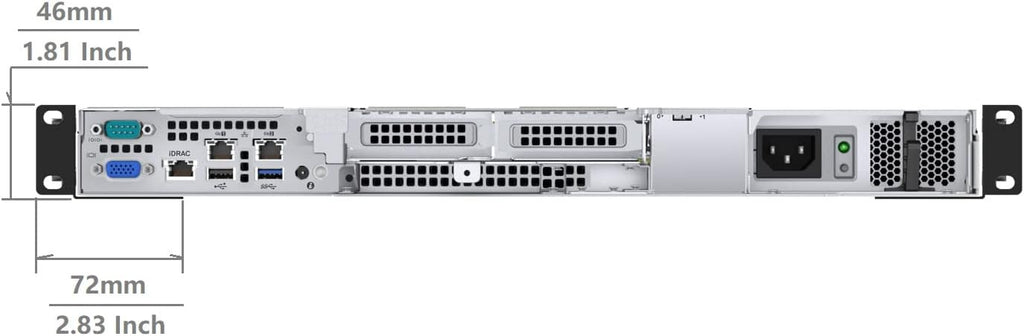 1U Universal 4-Post Rack Mount Server Shelf Rails 16-33" D - Image 5