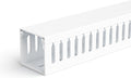 2" H x 2" W Cable Raceway, 99in Under Desk Wire Management Channel, White | Slotted Wire Duct, 6Pack, 16.5in Each, Heavy-Duty PVC Cable Management for Server Racks, Network Cables & Electrical Cabinets by ZhiYo