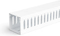 ZhiYo 2" H x 2" W Cable Raceway, Under Desk Wire Management Channel White | Slotted Wire Duct, 2 Pack(3.3ft Each), Heavy-Duty PVC Cable Management for Server Racks, Network Cables & Electrical Cabinets by ZhiYo