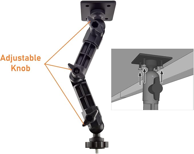 Brio Webcam Mount, Wall Stand Holder Compatible with Logitech C920x C925e C922x C920 C930e C615 Brio StreamCam MX-Brio 4K Webcams - Image 7