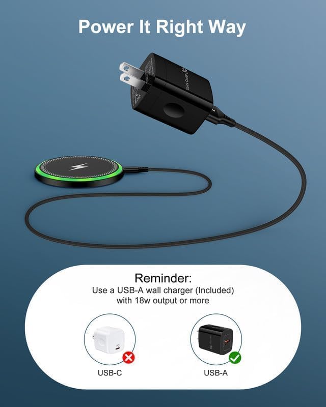 Wireless Charger Samsung S26, 15W Android Wire Less Charging Pad for Galaxy | Fast Charging Station with Block for S26 Ultra S25 S24, Google Pixel 10 Pro XL/9a Android iPhone 17 16 Cargador inalámbrico - Image 4