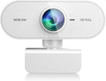Webcam for pc with Microphone,Full HD 1080P White Streaming Web Cam for Mac Laptop, Mini USB C External Clip Computer Camera for Desktop,Cheap Facecam for Video Conference,Gaming Skype Meeting by QMKKX