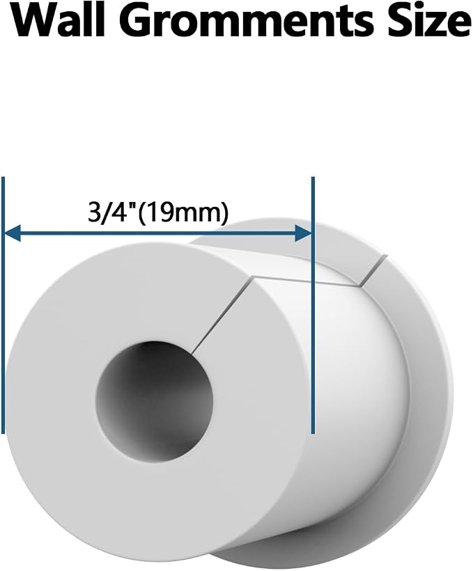 4PCS White 3/4inch starlink Wall Cable Pass Through Bushing Grommets Accessories (4PCS White Starlink Grommets) - Image 3