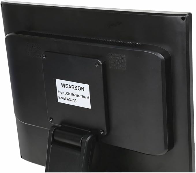 WS-03A VESA Monitor Stand Low Profile Lay Flat Short Foldable with VESA Hole 75x75mm&100x100mm - Image 6
