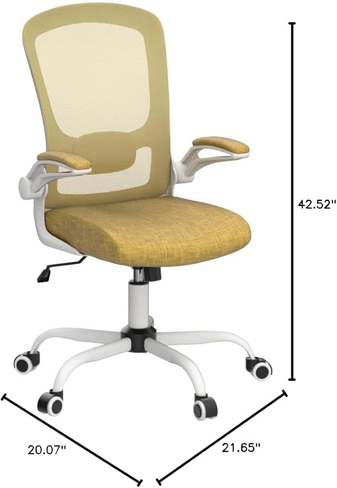 Mimoglad Ergonomic High Back Mesh Office Chair, Adjustable Lumbar Support, Thickened Seat Cushion (Modern, Jasmine) - Image 2