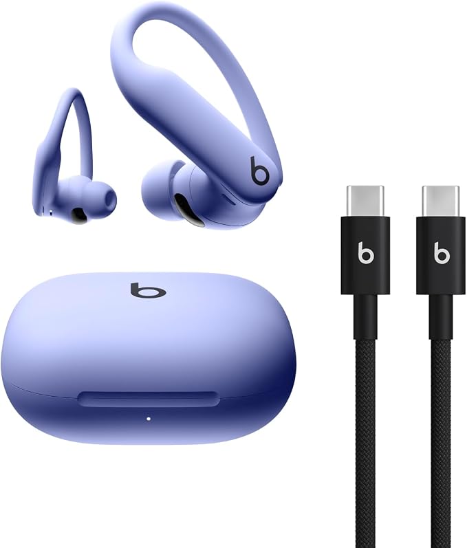 Beats Powerbeats Pro 2 - Wireless Bluetooth Earbuds with USB-C Charging Cables (1.5 m) - Hyper Purple by Beats