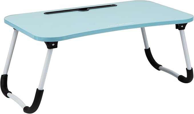Mind Reader Lap Desk Laptop Stand, Bed Tray, Folding Legs, Couch Table, Portable, MDF, 23.25" L x 13.75" W x 10.5" H, Blue - Image 7