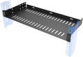 1U Vented Rack Shelf 8" Deep 44 lbs Capacity No Front Lip by JINGCHENGMEI