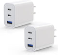 iPhone 17 Charger Block,[2Pack]3-Port Fast USB C Charger Block 35W Charging | Dual Port Block PD Fast Power Adapter + QC Wall Plug Multiport USBC Wall Charge for iPhone 17/17 Pro/17Air/16/16 Plus/15,iPad by Unknown