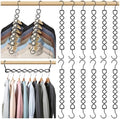12 Pack Space Saving Hangers for Clothes Sturdy Metal Hangers Heavy Duty | Magic Clothes Space Saver Hanger Organizer with 360° Swivel Hook, Closet Organizers and Storage Dorm Room Essentials Black by Besslly