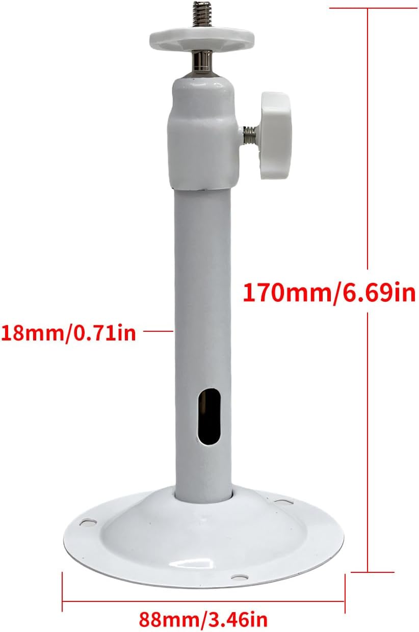 Vertically Mounted Projector Bracket wall-Mounted Universal Ceiling wall Projector, 1/4" Screw, Camera Bracket mini（6.69in） - Image 2