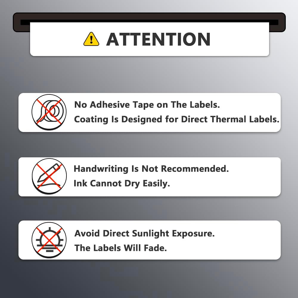 BETCKEY - 4" x 2" (102 mm x 51 mm) Thermal Labels, [16 Roll/12000 Labels] - Image 6