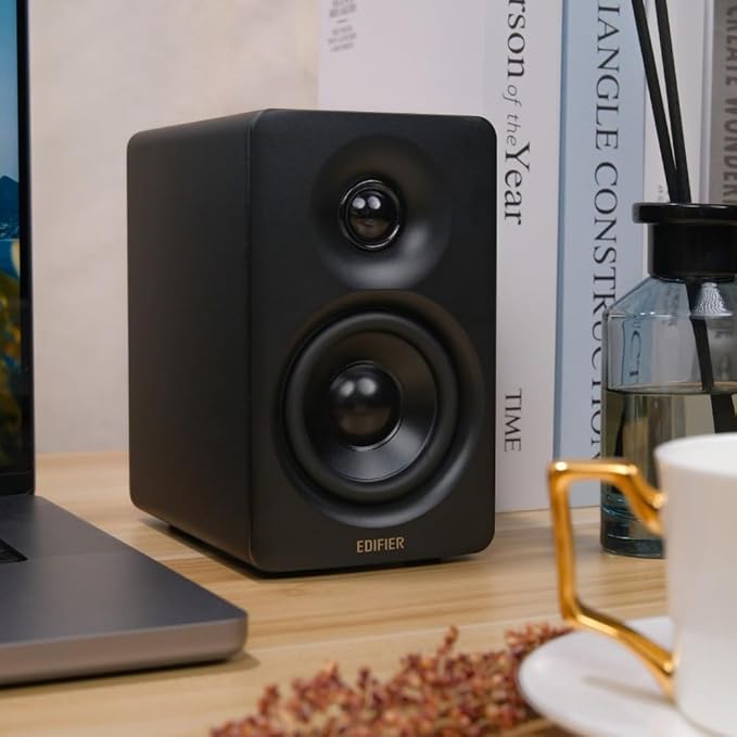 Edifier M60 Multimedia Speaker, 66W RMS Computer Speaker, Black | Bluetooth 5.3, Hi-Res Audio with LDAC, 3" Mid Bass & 1" Tweeter, USB-C AUX Inputs, Compact Desktop Speaker - Image 2