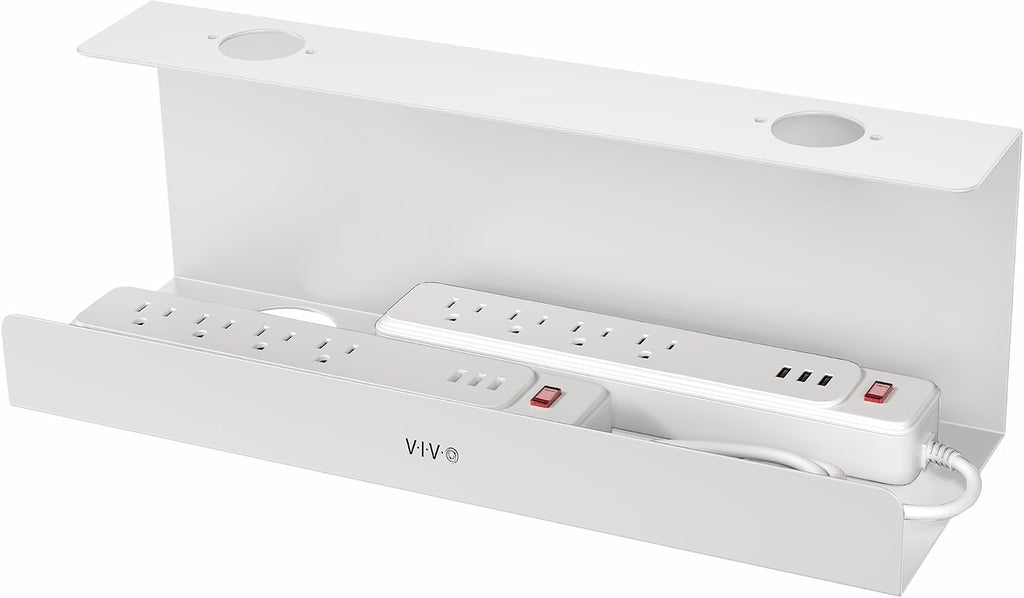 VIVO Extra Deep Under Desk Cable Management Tray, 17", Holds 11 lbs by VIVO