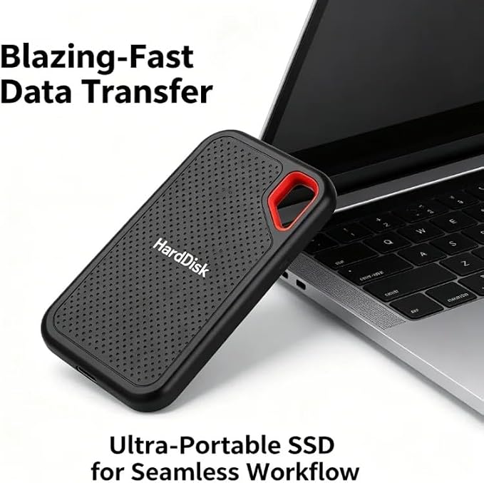 1TB External SSD Portable Solid State Drive, USB 3.0 SSD External Hard Drive for Windows Mac Android Linux, Compact 2.5 Inch Portable Storage Drive for Files Photos Videos - Image 4