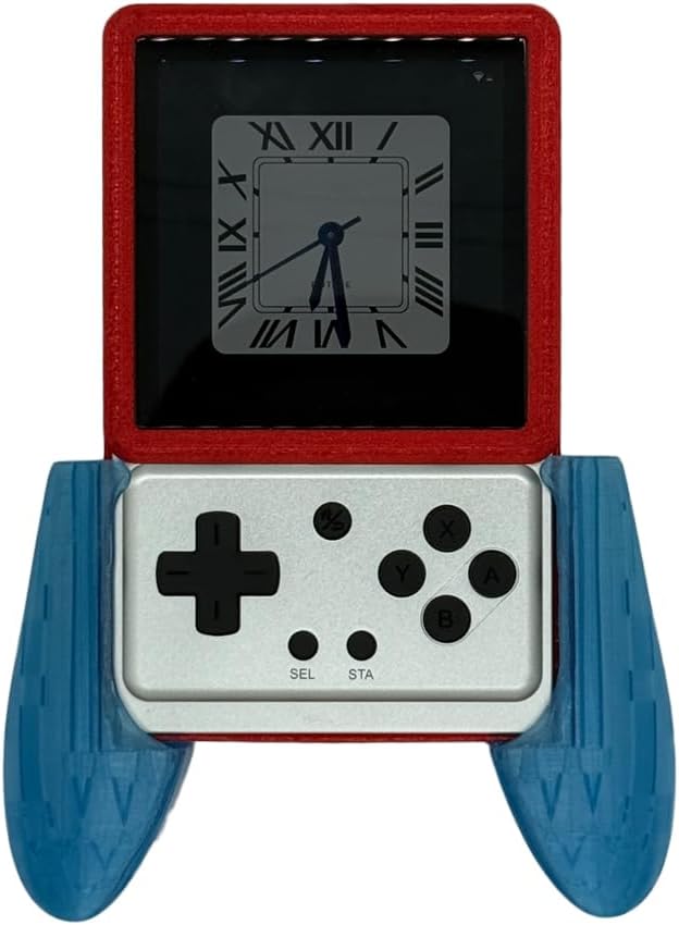 Hand Grip Cover Case for Anbernic RG Rotate, Hard Shell Protector Case 3D Printed Ergonomic Grip Stand Holder for RG Rotate Game Console Accessories (Red) - Image 6