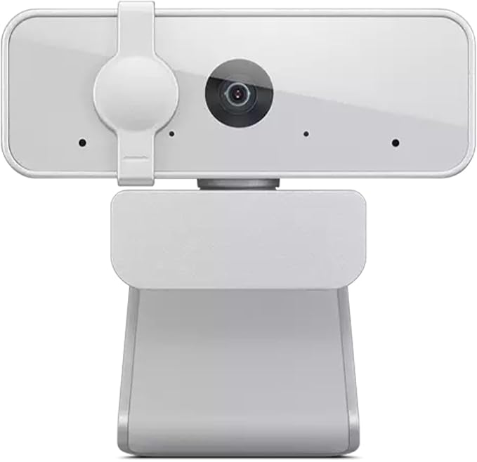 Lenovo HD 1080p Webcam (300 FHD) - Monitor Camera with 95° Wide Angle, 360° Rotation Pan & Tilt, Dual Microphones – Attachable Desktop Cam with Privacy Shutter for Remote Work, Streaming & Gaming by Unknown