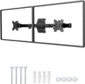 Dual Monitor Wall Mount fits 13-27 Inch, Single to Double Bracket Adapter | Ultra-Slim Wall Gap, Horizontal Assembly, Max 22lbs Per Arm, VESA 75x75/100x100mm, Black by PUTILSENMOUNT