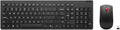 Lenovo Essential Wireless Combo Keyboard & Mouse Gen 2 US English, 2.4 GHz Wireless USB Connection, AES-128 Encryption for the Keyboard, Full-Size Right or Left Hand Optical Sensor Mouse, Black | Includes wireless mouse, nano receiver and batteries for... by LENOVO