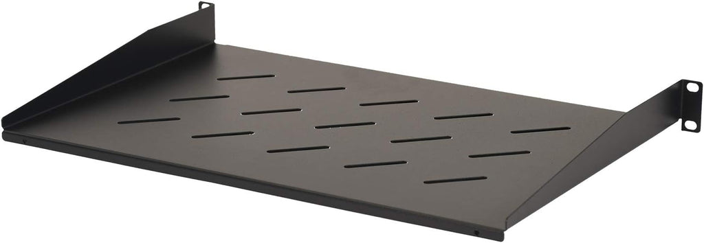 Aeons 1U Universal Server Rack Shelf Vented Rackmount Cantilever Shelf 12" Deep, for 19” IT Network Rack Cabinet Enclosure - Fixed Server Rack Cabinet Shelf 2-Pack - Image 2