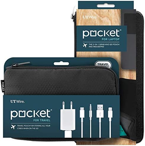 UT Wire Travel Tech Case and Laptop Charger Kit, 1 Pack, Black by UTWire