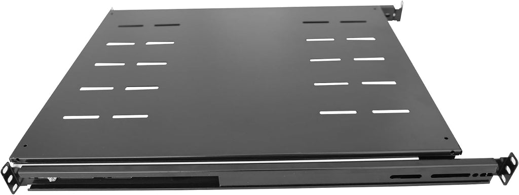GlobalRack 1U Sliding Shelf,23.75-34" Adjustable, Double-Sided, Soft-Close - Image 3