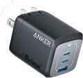 Anker USB Charger Block,67W GaN Wall Charger,3-Port Compact Fast Charging Phone Charger,For MacBook Pro/Air, Pixelbook, iPad Pro, iPhone 17/16/Pro, Galaxy S23/S22, Note20, Pixel, Apple Watch, and More | Compact phone charger for MacBook Pro/Air, Pixelb... by Unknown