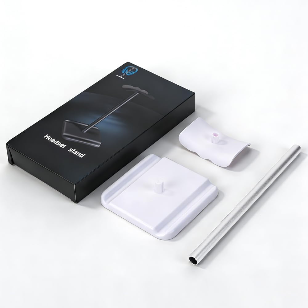 Headphone Stand for Desk, Headset & Earphone Holder with Utility Slot - Image 6