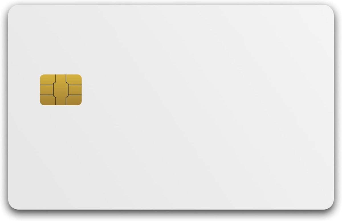 FIDO2 Security Key White PVC - Customizable NFC Card for 2FA MFA by Cryptnox