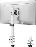 WALI Single Monitor Mount for 1 Computer Screen up to 32 inch, Fully Adjustable Monitor Arm Holds up to 22 lbs (M001S-W), White by WALI