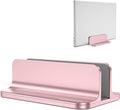 OMOTON Vertical Laptop Stand Holder, Adjustable Dock for MacBook, Rose Gold | Aluminum Stand for MacBook Stand, Fits Chromebook & Gaming Laptops up to 17.3 in, Office Desk Organization, Space-Saving by OMOTON