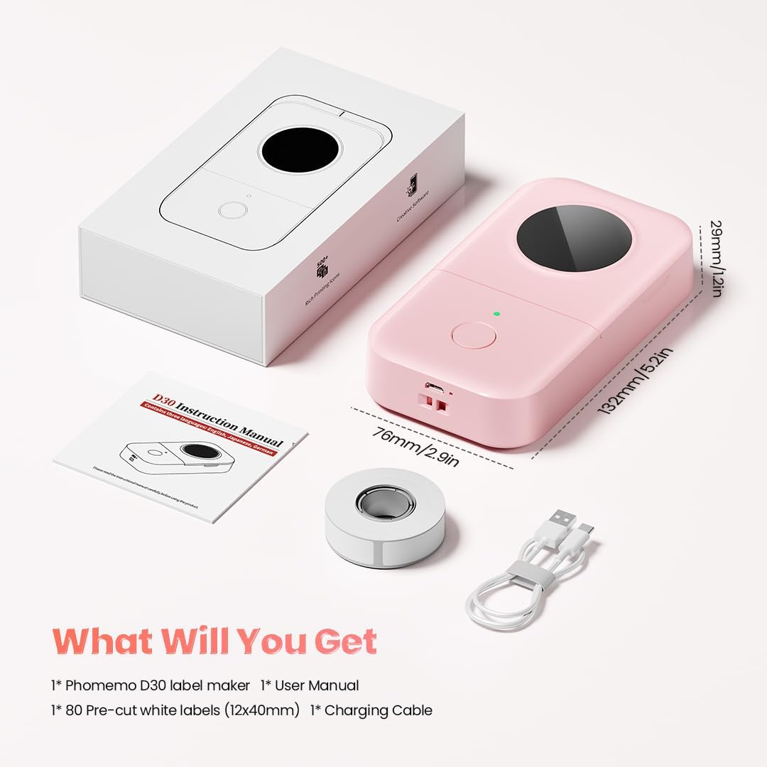 Phomemo Label Maker, Bluetooth Mini Portable Label Printer for Home School - Image 7