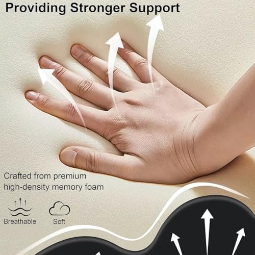 Luxurious Memory Cotton Lovers Pillow, Ergonomic Intimate Pillow, is an Ideal Choice for Reading, Waist Support, deep Support for Intimate Posture and Better Posture.，Black - Image 6