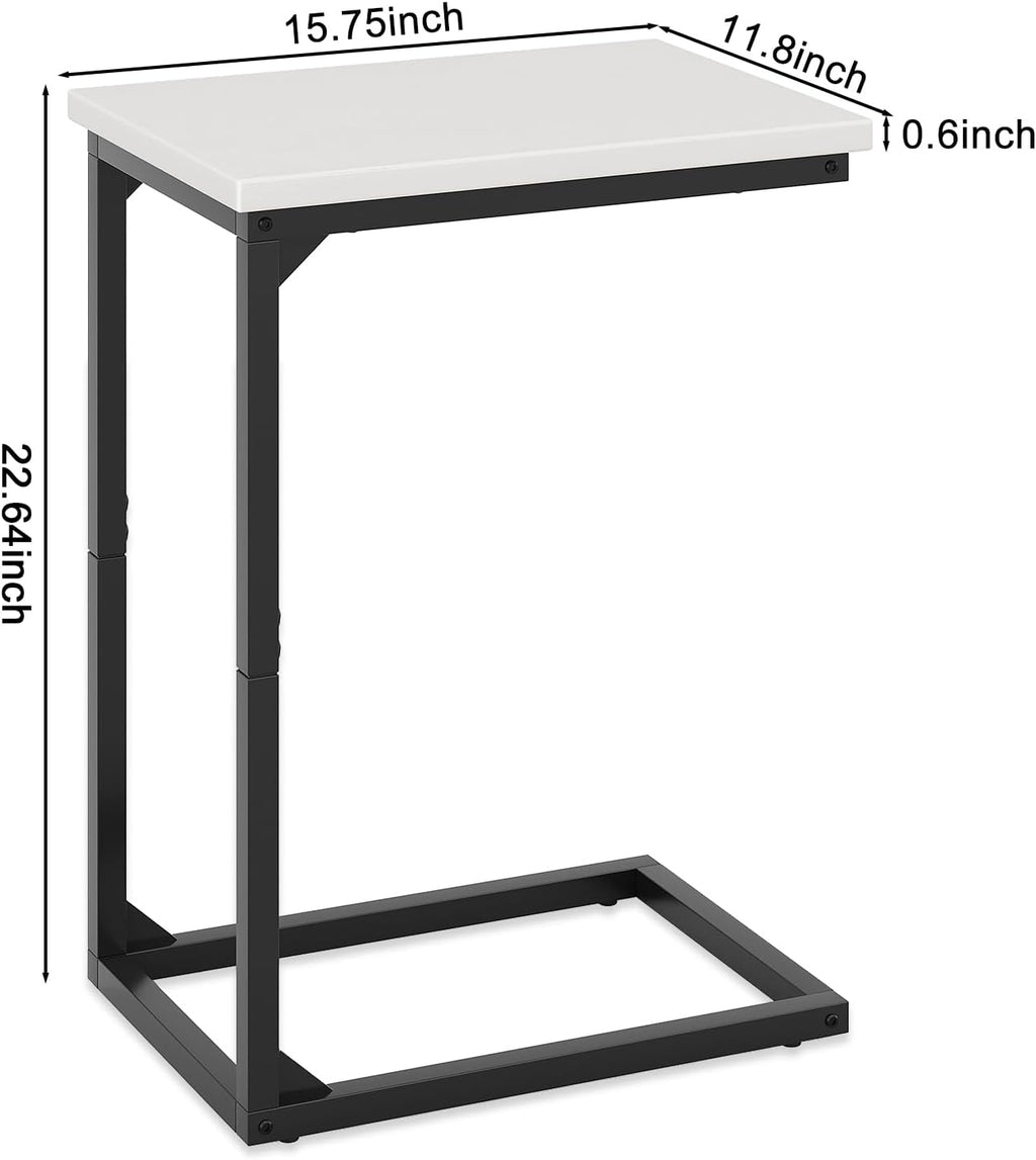 C-Shaped End Table Small Side Tables for Sofa and Bedside - Image 3