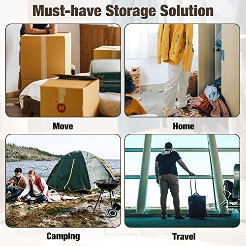10 Jumbo Vacuum Storage Bags for Bedding, Vacuum Seal Bags for Clothing | Extra Large XL, Airtight Triple Seal, Save 80% Space, Hand Pump, Work with Vacuum, Double Zip, Reusable, Easy to Use - Image 6