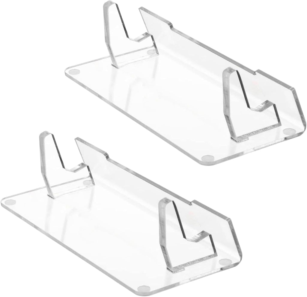 PANGBOER 2 Pcs Clear Game Console Holder and Accessories Storage Organizers High Clear Acrylic Stand by PANGBOER