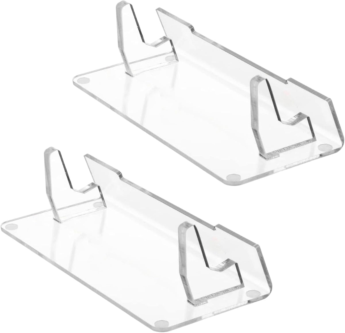 PANGBOER 2 Pcs Clear Game Console Holder and Accessories Storage Organizers High Clear Acrylic Stand by PANGBOER