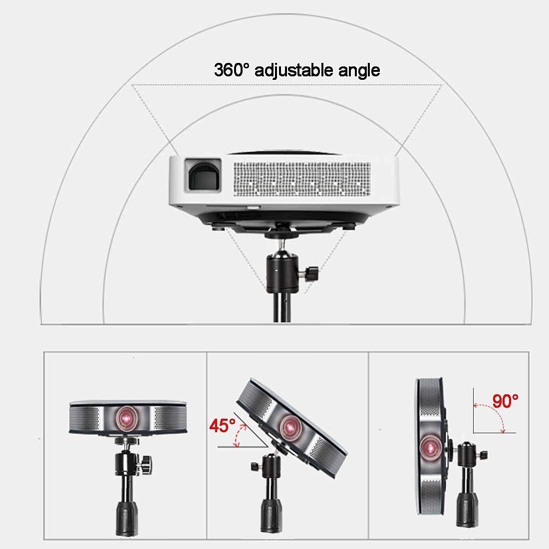 Projector Floor Stand, Portable Tripod Mount - Folding Stand for Projector, Camera, Webcam (18" to 40") - Supports Up to 3lbs (1.5kgs) - Image 3
