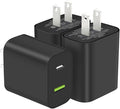 3 Pack USB C Charger Block, Dual Port Type C Wall Charger Fast Charging | 20W Power Adapter Cube for iPhone 14/14 Pro/14 Pro Max/14 Plus/13/12/11, XS/XR/X, iPad, Samsung, More by DENGWENQIANG