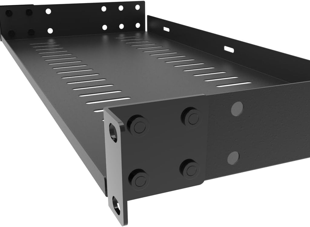 1U Server Rack Shelf 19" Universal Rack Mount Tray 8" Deep - Image 3