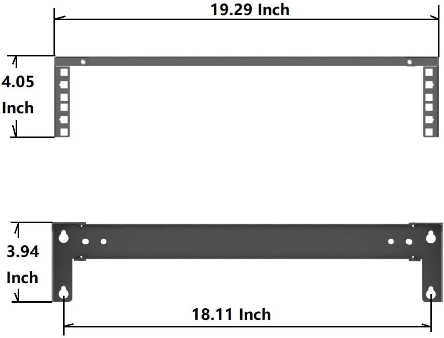 2U Steel Wall Mountable Simple Vertical Network Equipment Rack (Pack of 2) - Image 6
