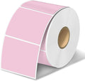 2x2 Thermal Labels, Square Thermal Label Stickers, Pink by TuSamper