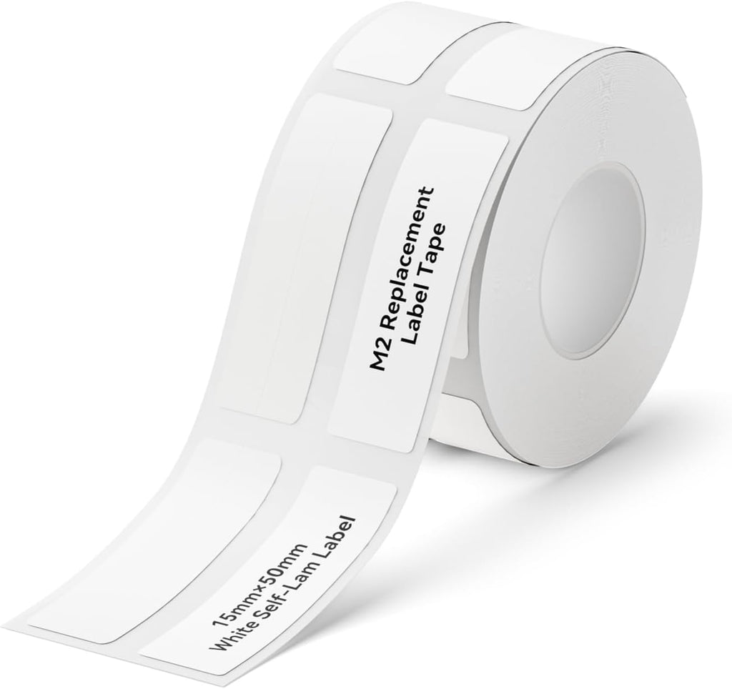 NIIMBOT M2/M3 Self-Laminating Label Sticker 0.59''×1.97'', White by NIIMBOT