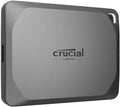 Crucial X9 Pro 1TB Portable SSD, Up to 1050MB/s Read & Write, 3.2 USB-C, External Solid State Drive, Durable Storage for PC & Mac, for Content Creators & Videogaphers, Silver - ‎CT1000X9PROSSD902 by Crucial
