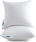Oubonun 30 x 30 Pillow Inserts (Set of 2) - Euro Pillows with 100% Cotton Cover - 30 Inch Square Interior Sofa Pillow Inserts - Decorative Pillow Insert Pair - White Couch Pillow by Oubonun