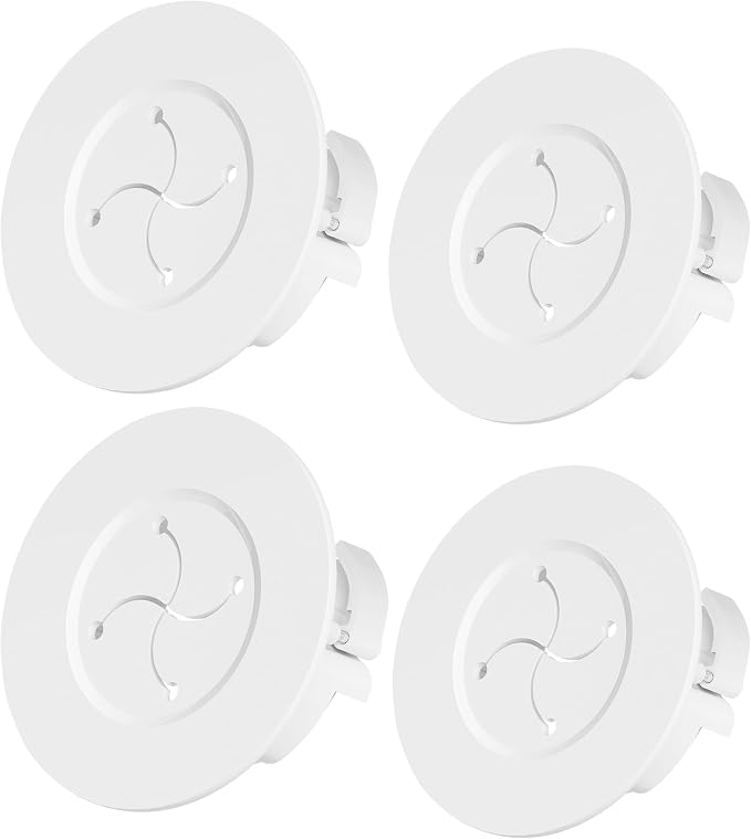 3in in Wall Cable Management Kit, Wire Hider to Hide Cords Wall Mounted TV | Easy Install Cord Covers Kit, White Cord Hiding for Wall - 4Pack Suitable for HDMI, TVs, Desks, Audio by YCLYC