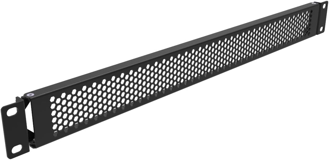 1U Hinged Perforated Blank Rack Mount Panel Spacer by QiaoYoubang