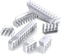 EZDIY-FAB Shield Cable Comb Kit for 16AWG, 18AWG PSU Cable Extension,Includes 4 x 24P + 16 x 8P + 8X 6P-White by EZDIY-FAB