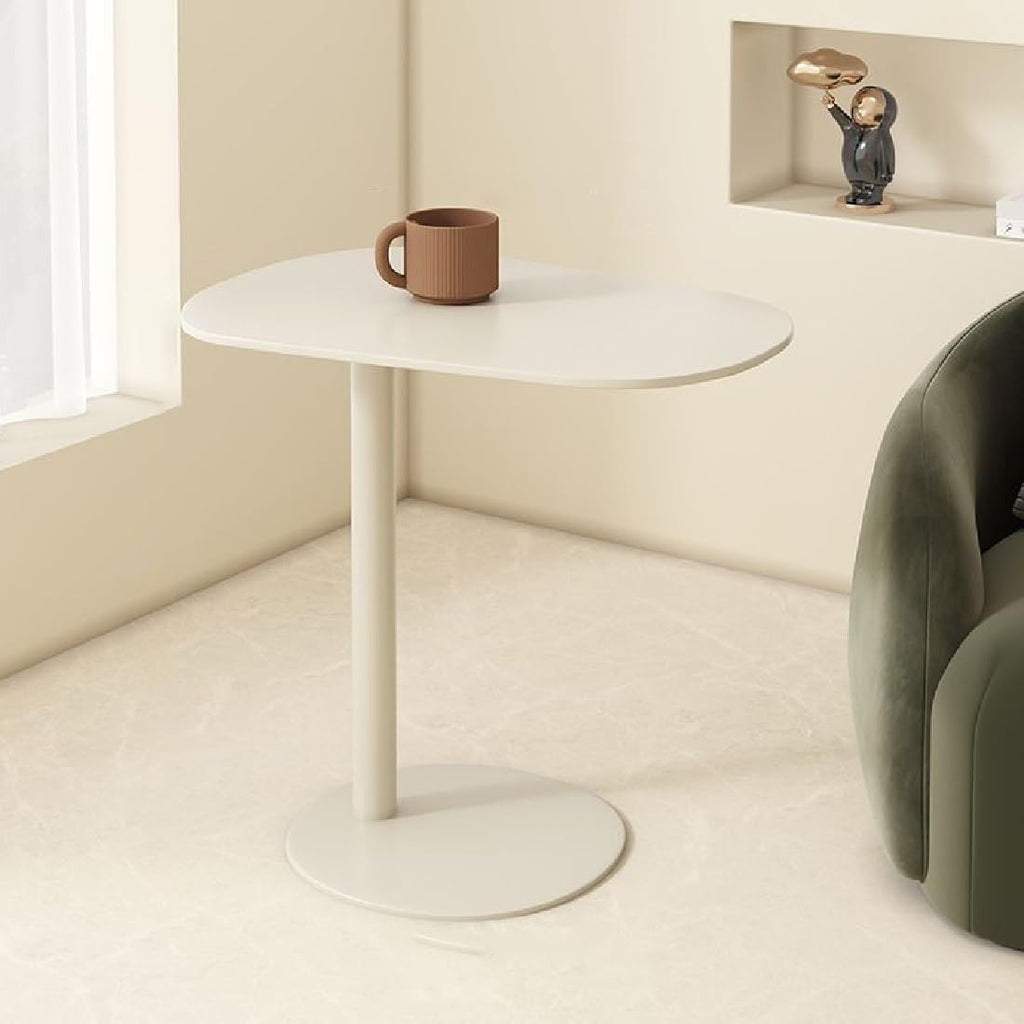 Modern C-Shaped End Table, Small Metal Side Table for Sofa Couch Bed Snack Tray Tables for Living Room Bedroom by TrueyEssence