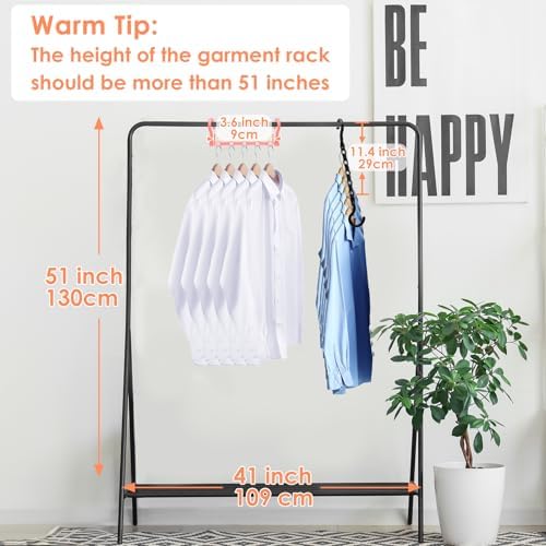 Magic Clothes Hangers Space Saving, Premium Closet Organizers and Storage, Sturdy Plastic Cascading Hanger with 360° Swivel Hooks for 20 Heavy Clothes, College Dorm Room Essentials for Girls, 4 Pack - Image 5